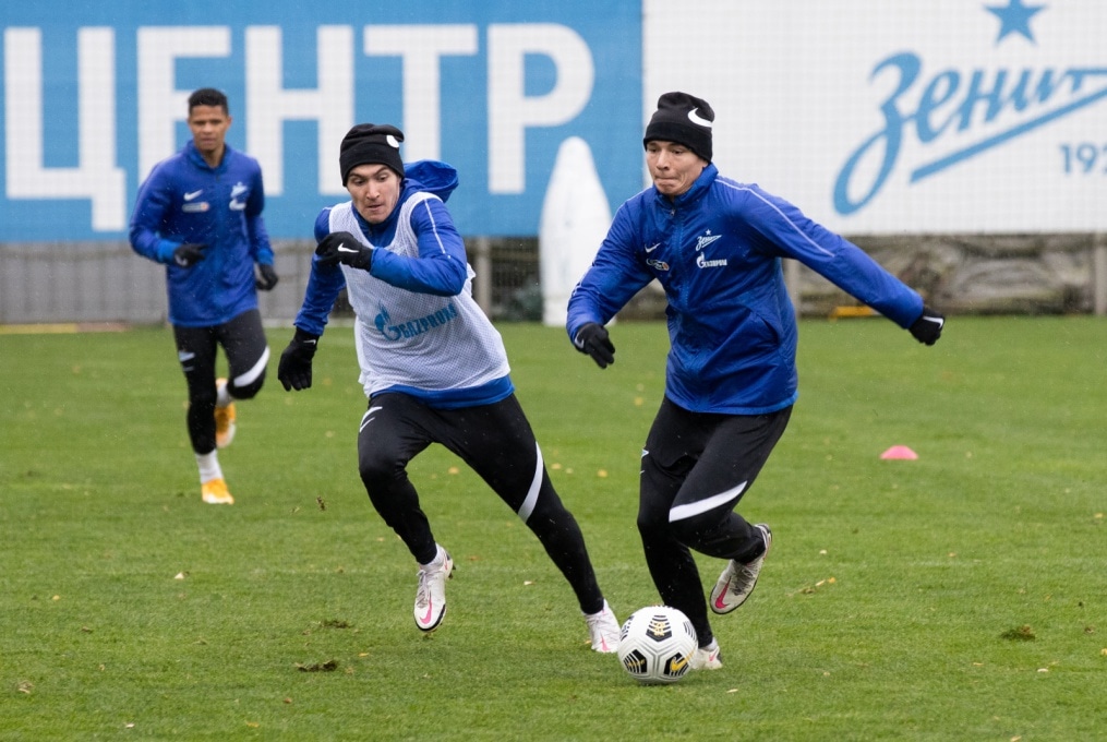 Тренировка «Зенита» перед матчем с «Рубином»