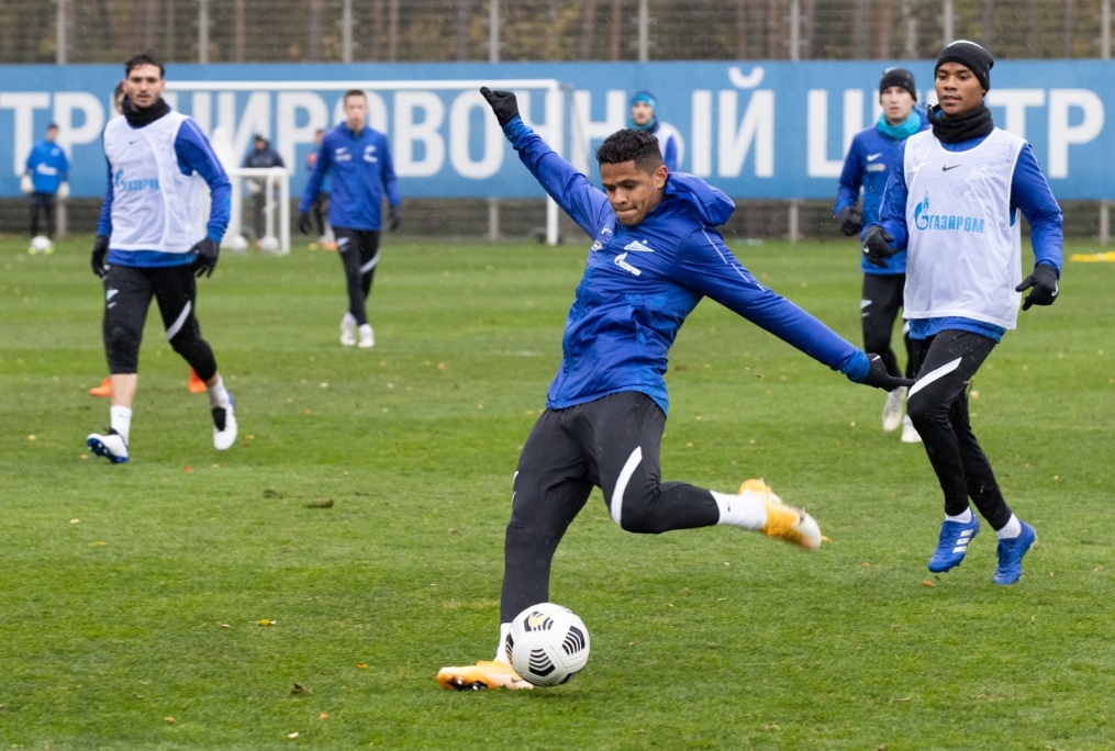 Тренировка «Зенита» перед матчем с «Рубином»