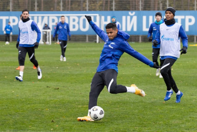 Тренировка «Зенита» перед матчем с «Рубином»