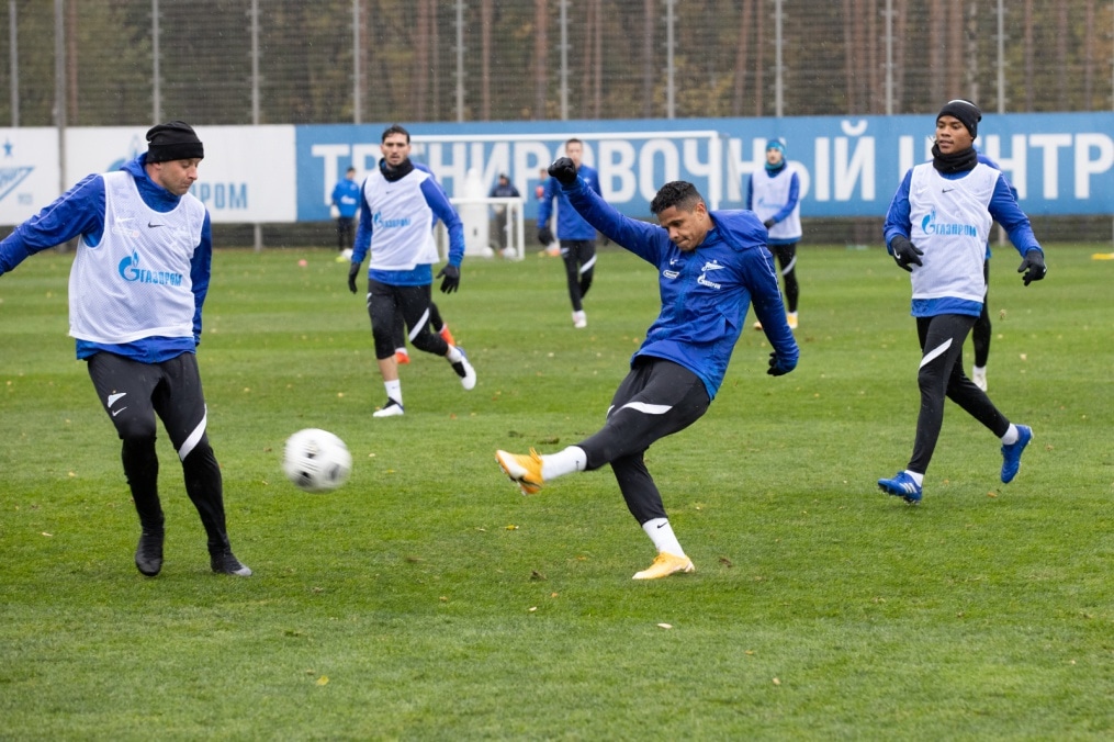 Тренировка «Зенита» перед матчем с «Рубином»