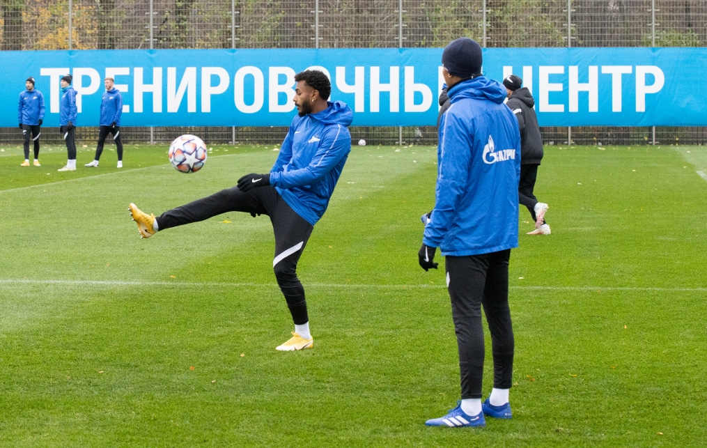 Тренировка «Зенита» перед матчем с «Лацио»