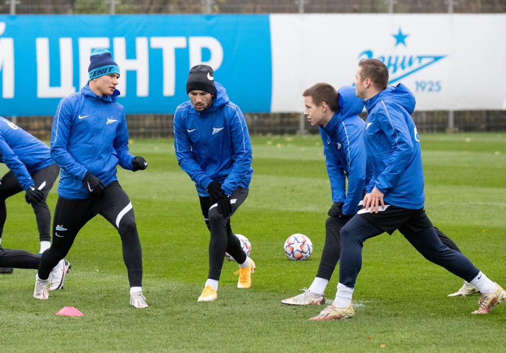 Тренировка «Зенита» перед матчем с «Лацио»