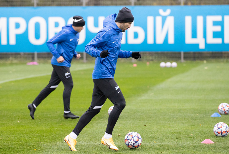 Тренировка «Зенита» перед матчем с «Лацио»