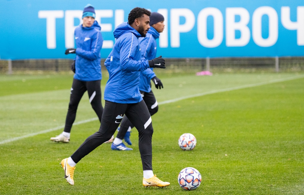 Тренировка «Зенита» перед матчем с «Лацио»