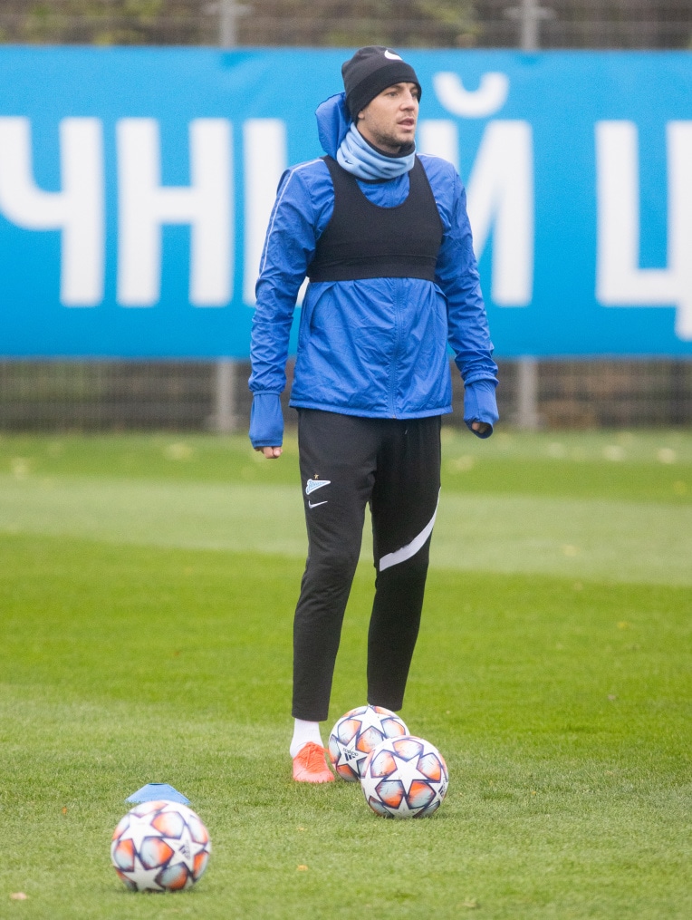 Тренировка «Зенита» перед матчем с «Лацио»