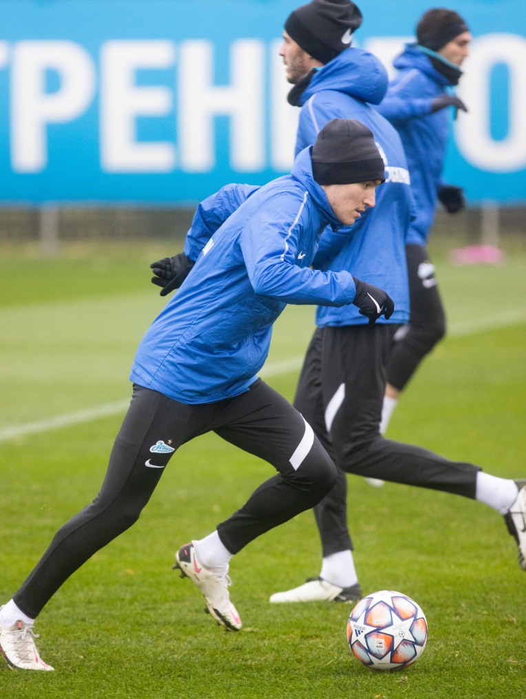 Тренировка «Зенита» перед матчем с «Лацио»