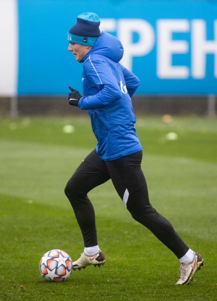 Тренировка «Зенита» перед матчем с «Лацио»