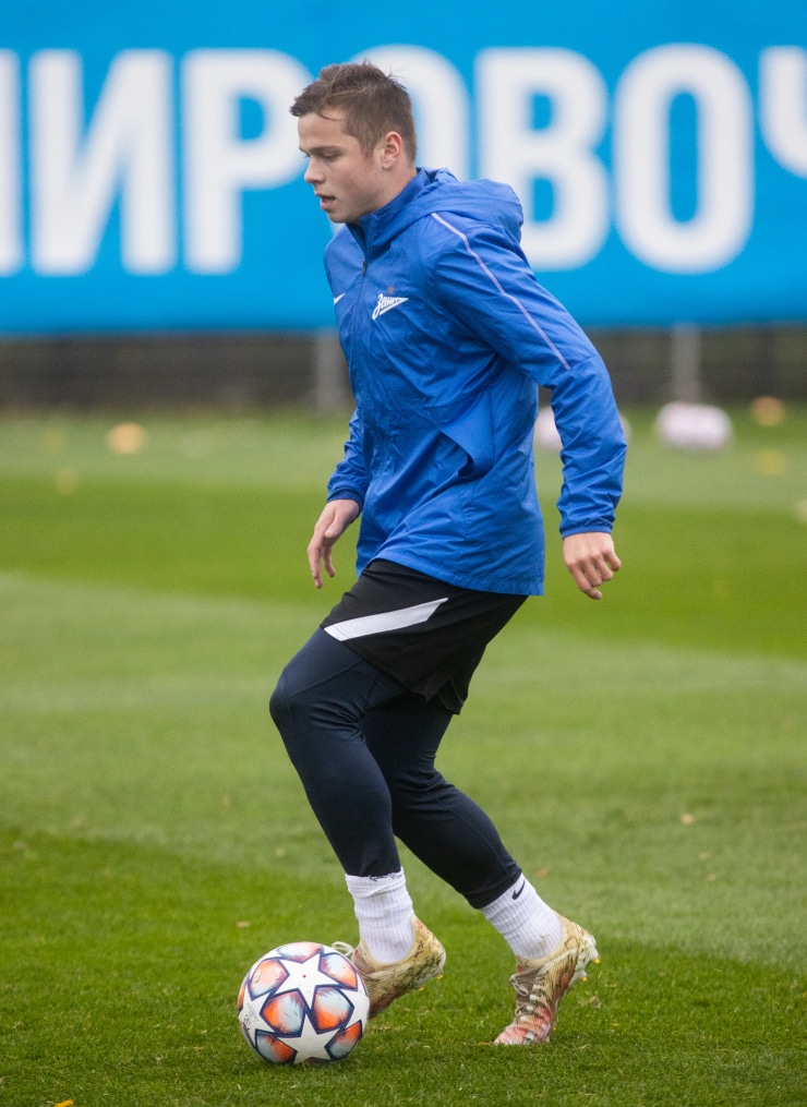 Тренировка «Зенита» перед матчем с «Лацио»