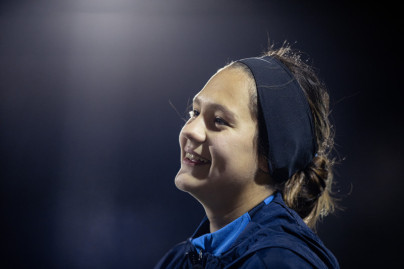 Тренировка женской команды перед матчем с «Енисеем»