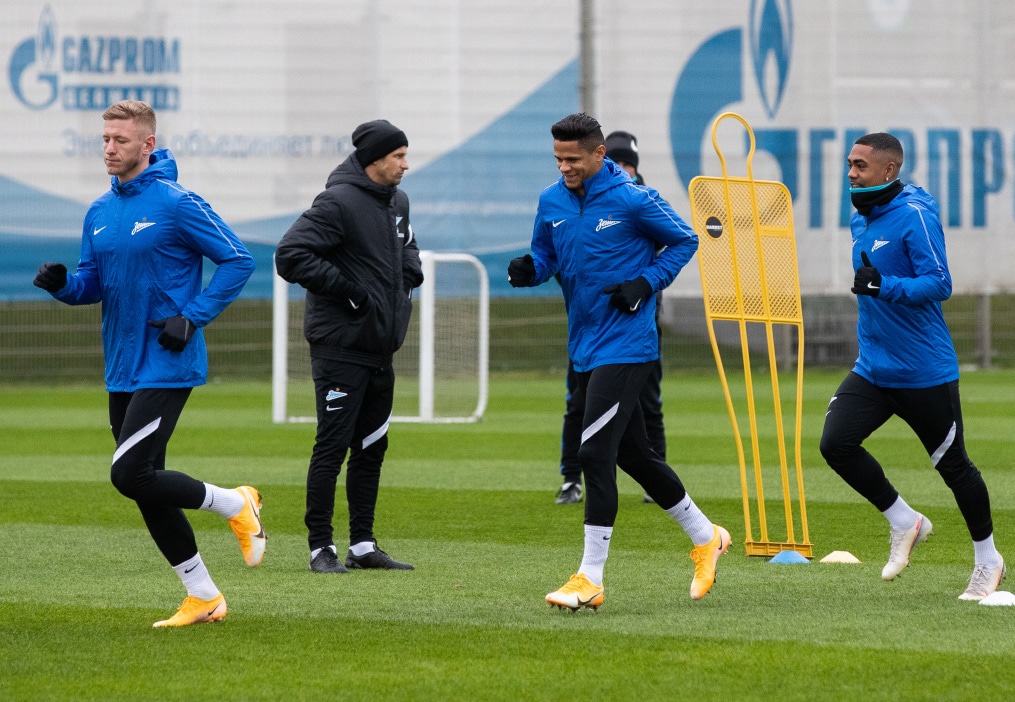 Открытая тренировка «Зенита» перед матчем с «Брюгге»