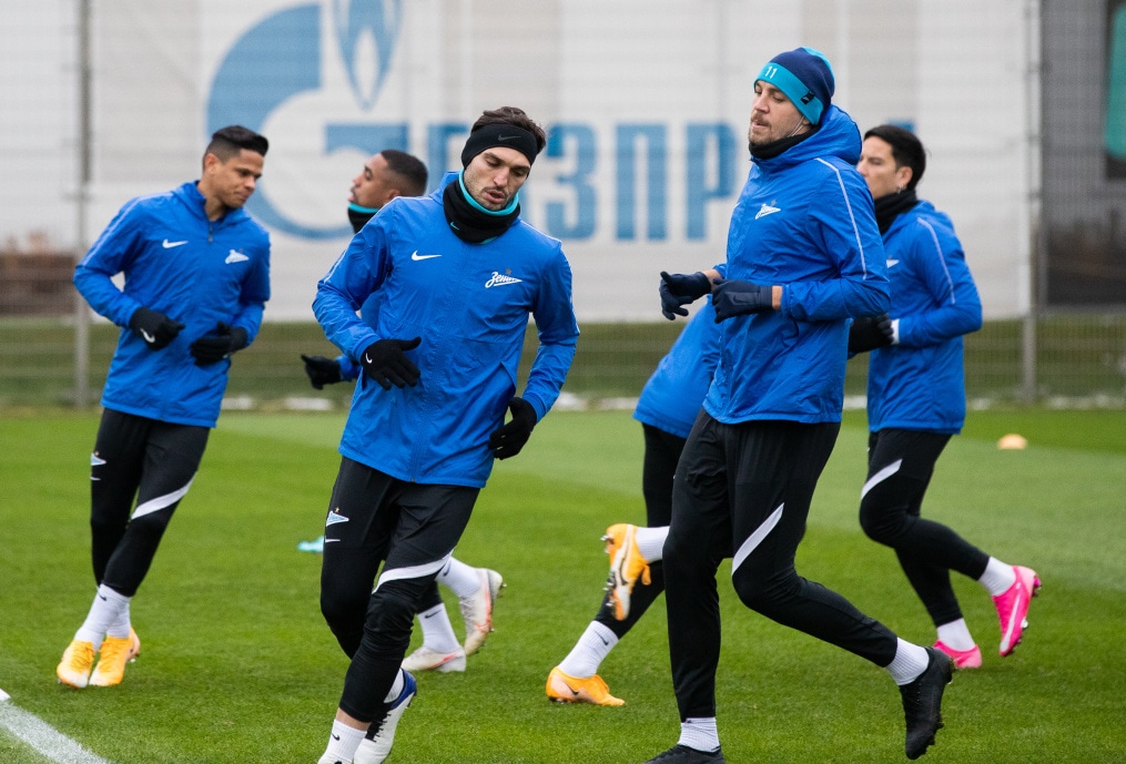 Открытая тренировка «Зенита» перед матчем с «Брюгге»