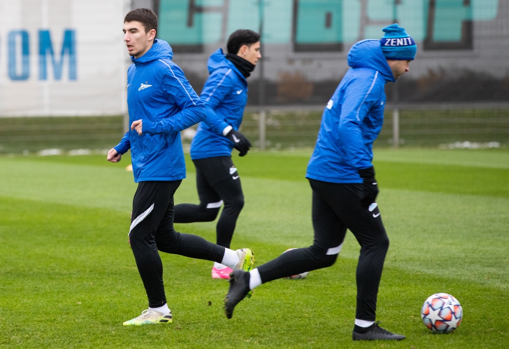 Открытая тренировка «Зенита» перед матчем с «Брюгге»