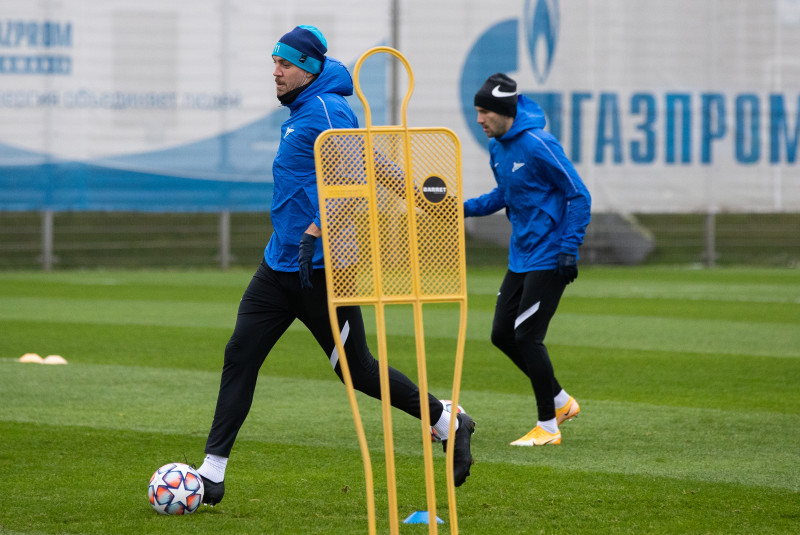 Открытая тренировка «Зенита» перед матчем с «Брюгге»