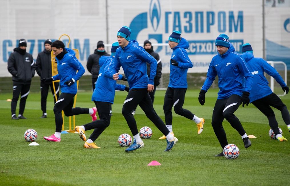 Открытая тренировка «Зенита» перед матчем с «Брюгге»