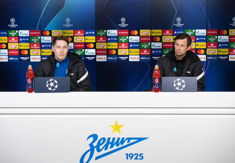 Пресс-конференция «Зенита» перед матчем с «Брюгге»