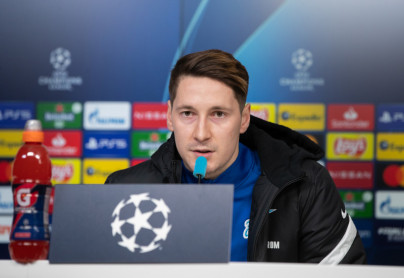 Пресс-конференция «Зенита» перед матчем с «Брюгге»