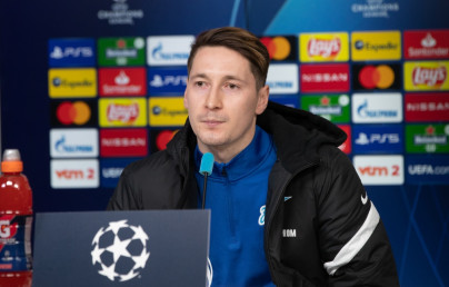 Пресс-конференция «Зенита» перед матчем с «Брюгге»