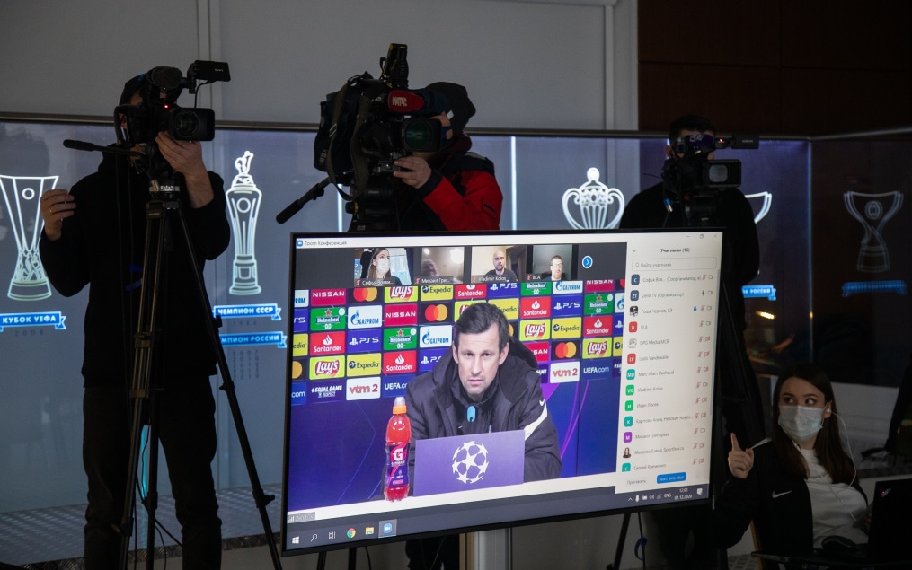 Пресс-конференция «Зенита» перед матчем с «Брюгге»