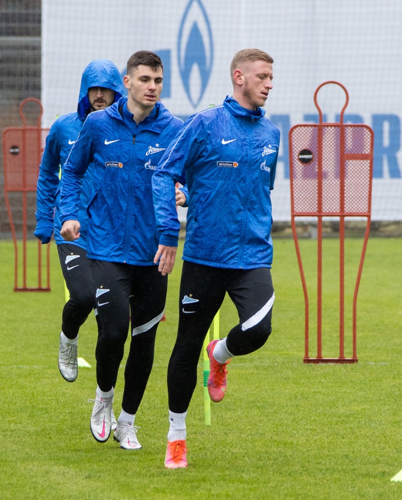 Тренировка «Зенита» перед матчем с «Ротором»