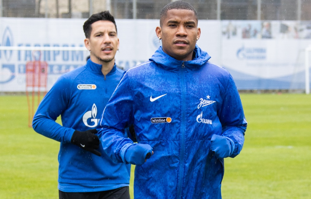 Тренировка «Зенита» перед матчем с «Ротором»