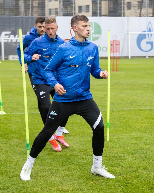 Тренировка «Зенита» перед матчем с «Ротором»