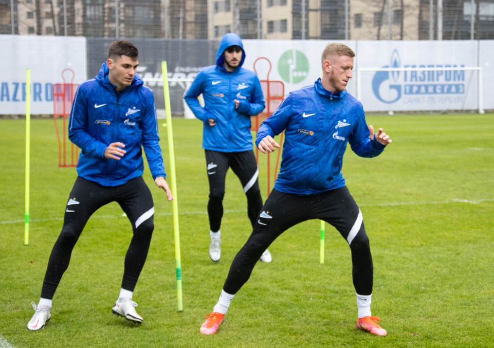 Тренировка «Зенита» перед матчем с «Ротором»