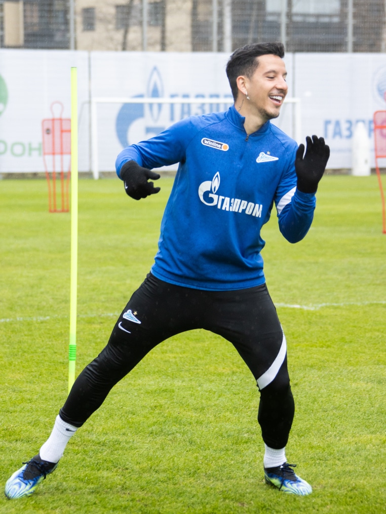 Тренировка «Зенита» перед матчем с «Ротором»