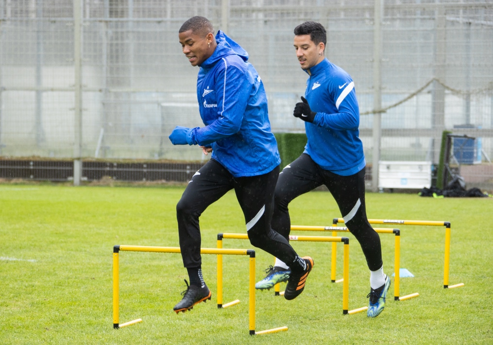 Тренировка «Зенита» перед матчем с «Ротором»