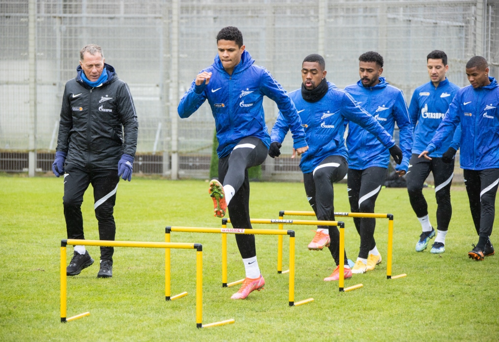 Тренировка «Зенита» перед матчем с «Ротором»