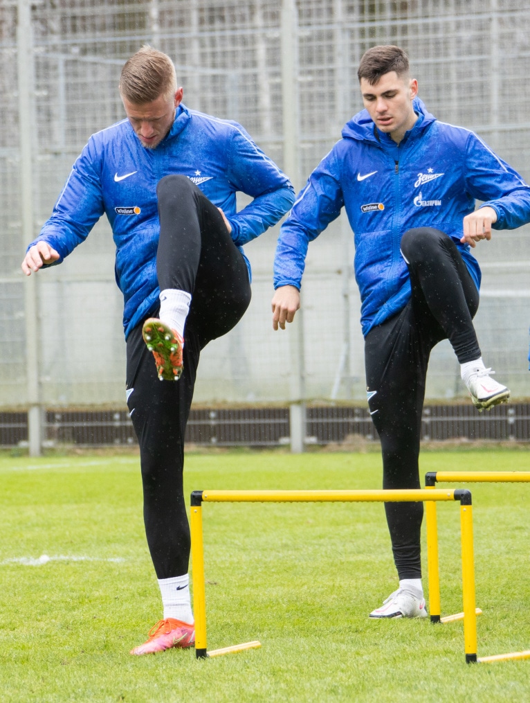 Тренировка «Зенита» перед матчем с «Ротором»