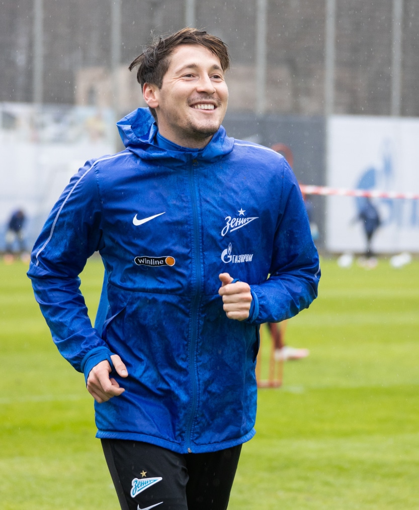 Тренировка «Зенита» перед матчем с «Ротором»