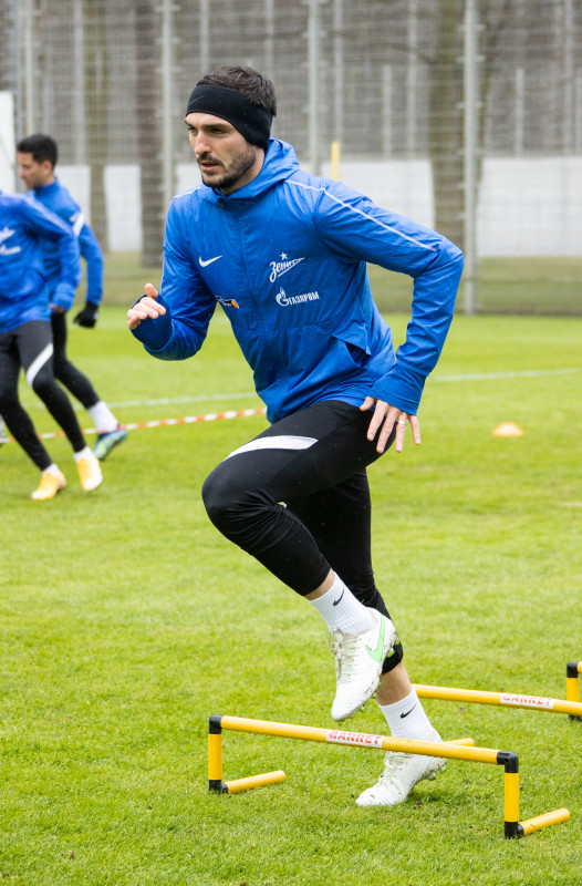 Тренировка «Зенита» перед матчем с «Ротором»