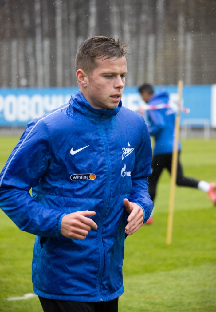 Тренировка «Зенита» перед матчем с «Ротором»