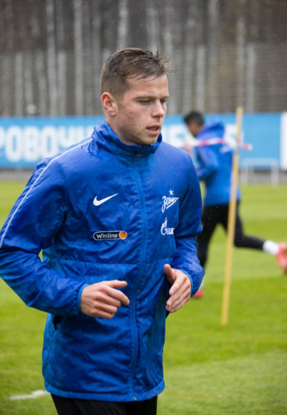 Тренировка «Зенита» перед матчем с «Ротором»