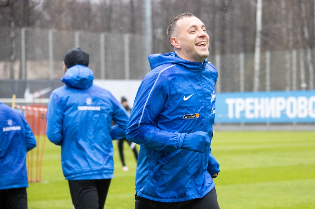 Тренировка «Зенита» перед матчем с «Ротором»