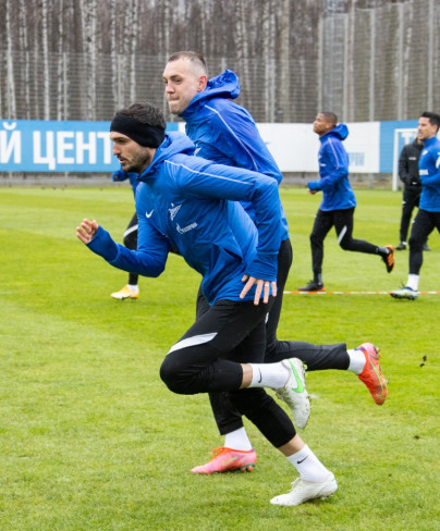 Тренировка «Зенита» перед матчем с «Ротором»