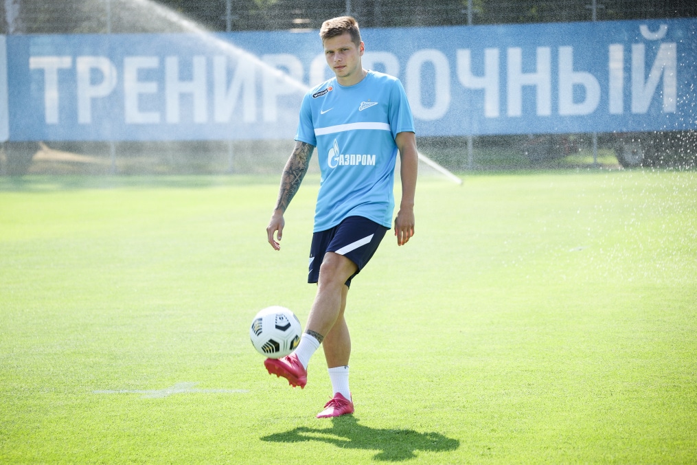 Тренировка «Зенита» перед матчем за Олимп-Суперкубок России