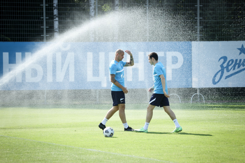 Тренировка «Зенита» перед матчем за Олимп-Суперкубок России