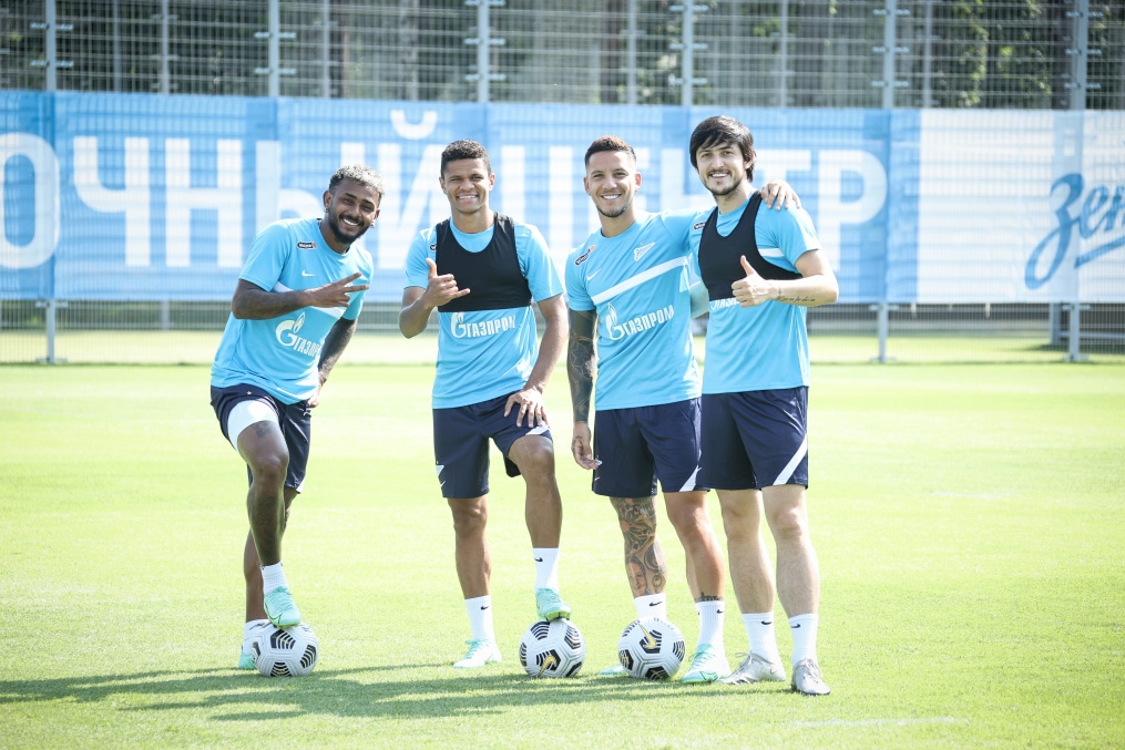Тренировка «Зенита» перед матчем за Олимп-Суперкубок России