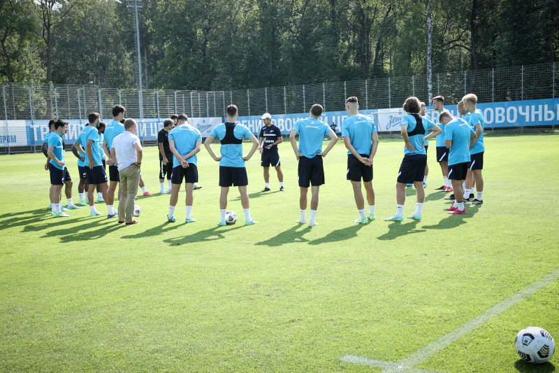 Тренировка «Зенита» перед матчем за Олимп-Суперкубок России