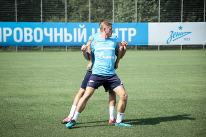 Тренировка «Зенита» перед матчем за Олимп-Суперкубок России