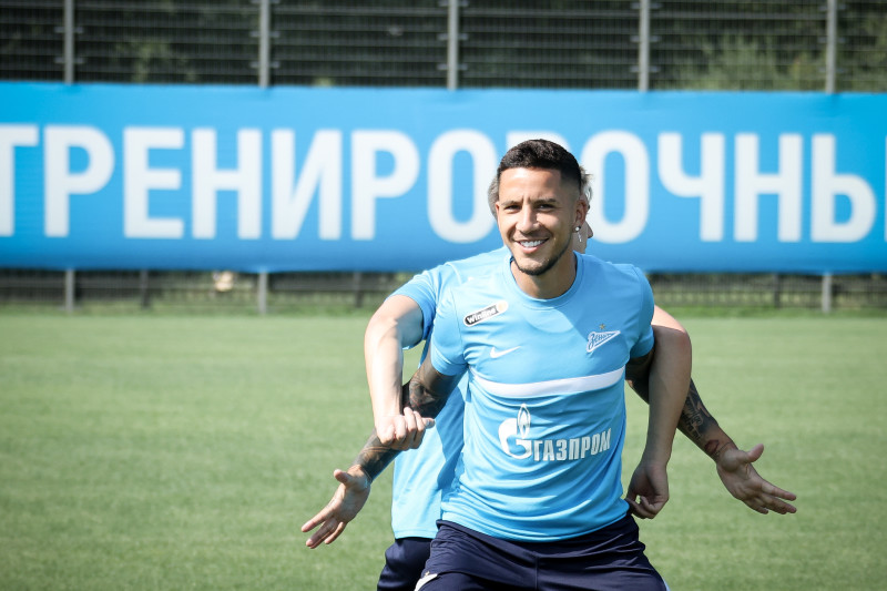 Тренировка «Зенита» перед матчем за Олимп-Суперкубок России