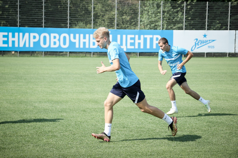 Тренировка «Зенита» перед матчем за Олимп-Суперкубок России