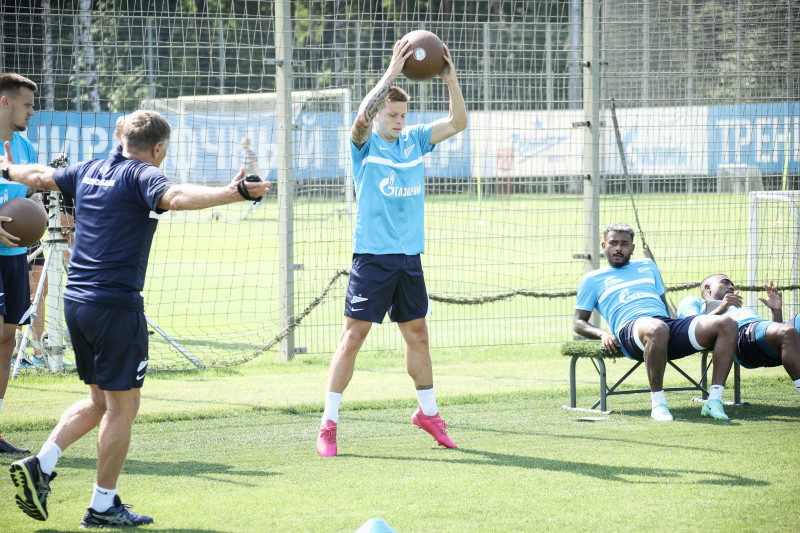 Тренировка «Зенита» перед матчем за Олимп-Суперкубок России