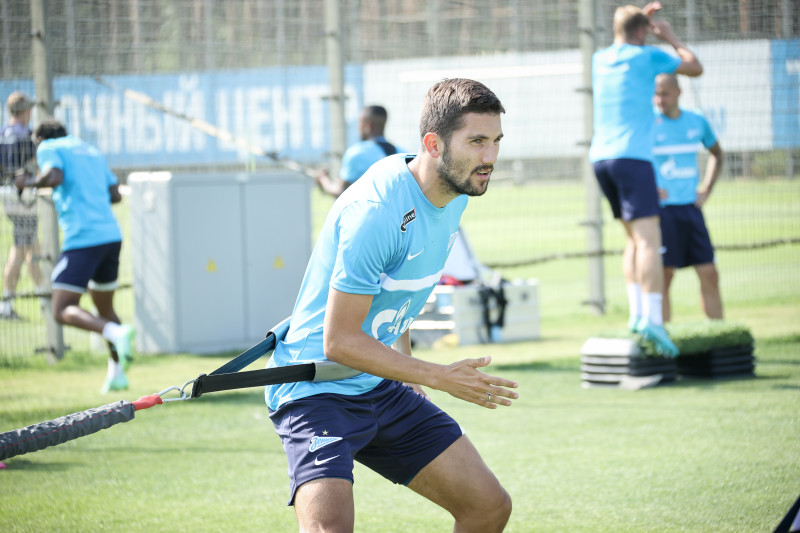 Тренировка «Зенита» перед матчем за Олимп-Суперкубок России