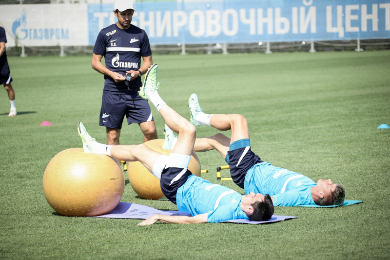 Тренировка «Зенита» перед матчем за Олимп-Суперкубок России