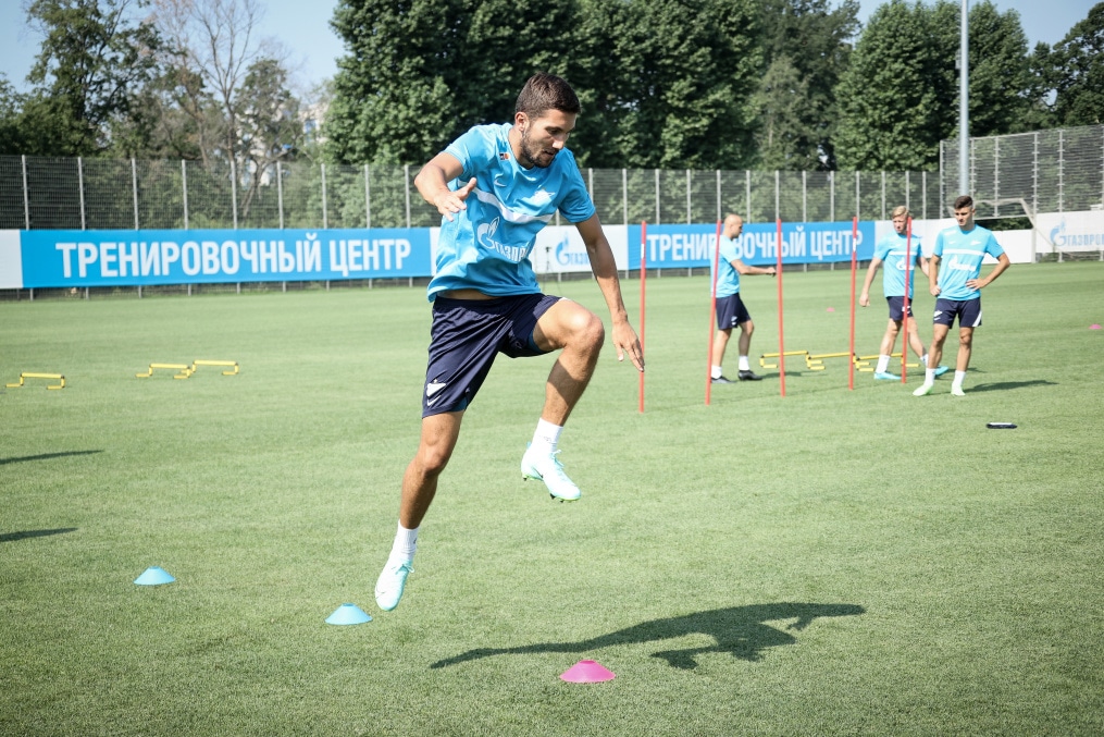 Тренировка «Зенита» перед матчем за Олимп-Суперкубок России