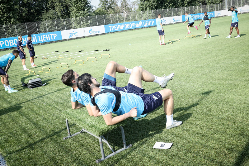 Тренировка «Зенита» перед матчем за Олимп-Суперкубок России