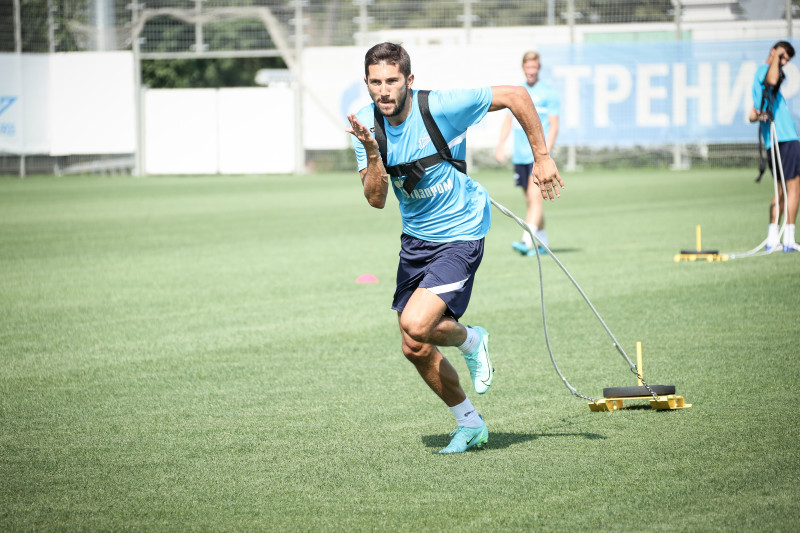 Тренировка «Зенита» перед матчем за Олимп-Суперкубок России