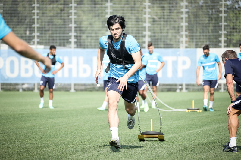 Тренировка «Зенита» перед матчем за Олимп-Суперкубок России